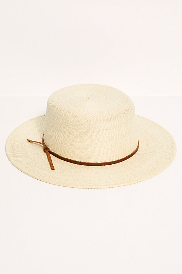 Playa Straw Boater by San Diego Hat Co. at Free People, Natural, One Size | Free People (Global - UK&FR Excluded)