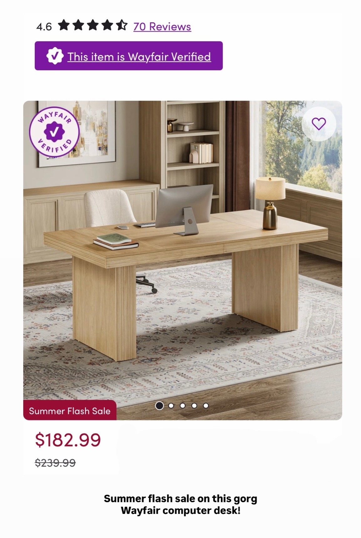 Affordable chic computer desk!

#LTKSaleAlert #LTKHome