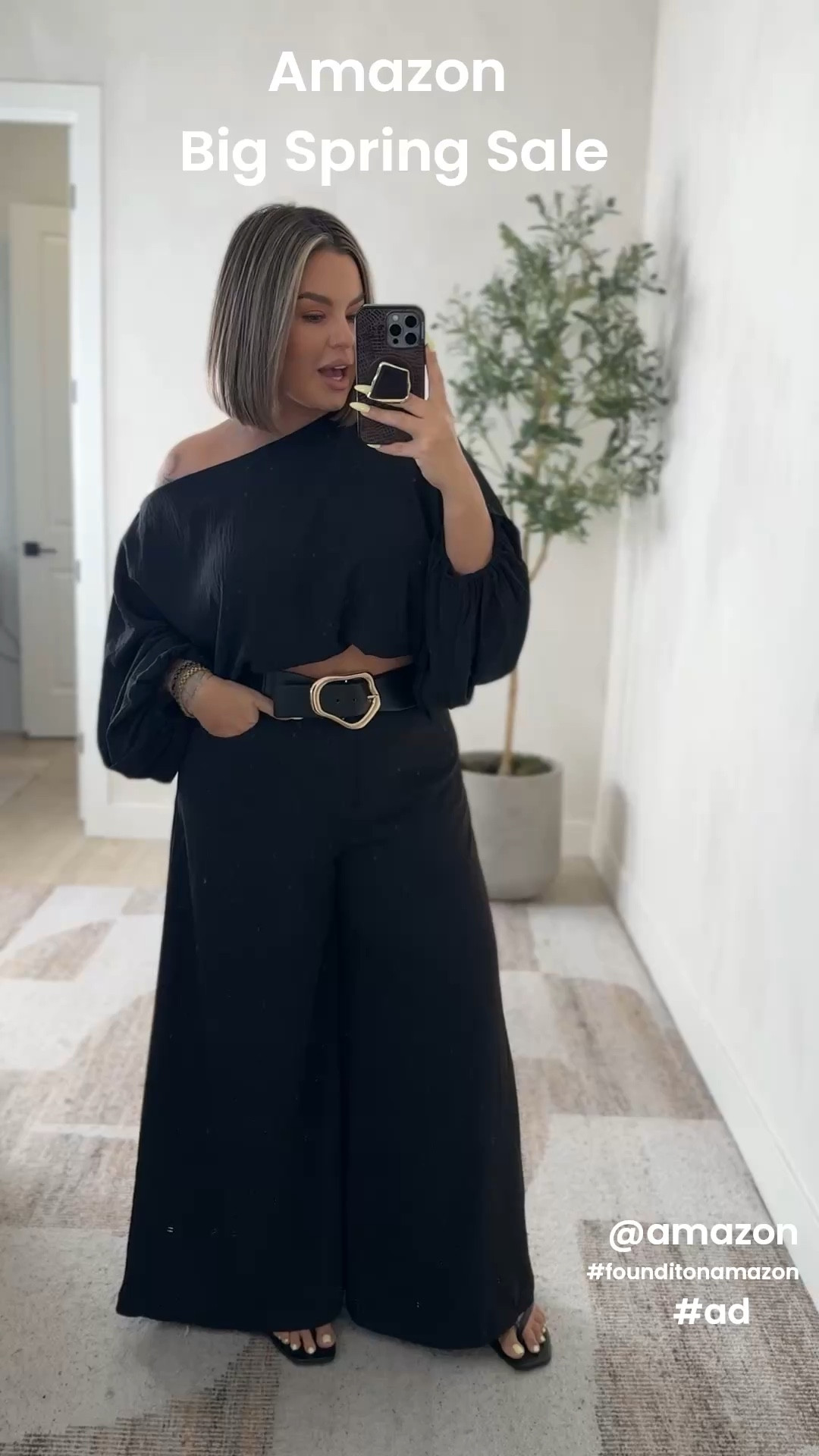 @amazon bug spring sale is live now ! 

This set is on sale as well as the belt and my strapless bra. 

Bra xl
Set xl 
I’m 5’5 for reference in length 

#founditonamazon #ad 