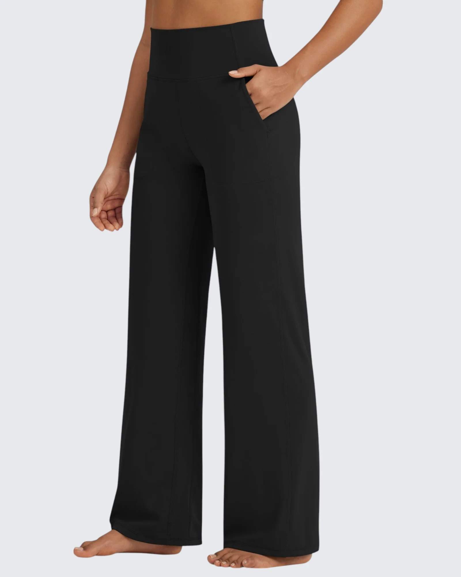 BareFeel Seamless High-Waist Dressy Pants 29 - Black / M | g4free activewear
