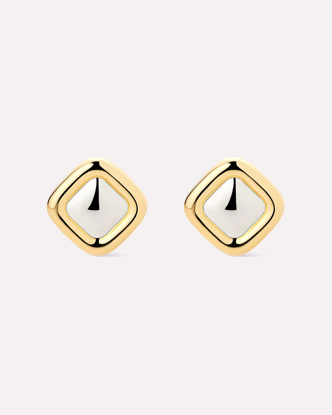 Stud Earrings - Clara Studs Two Tone | Ana Luisa