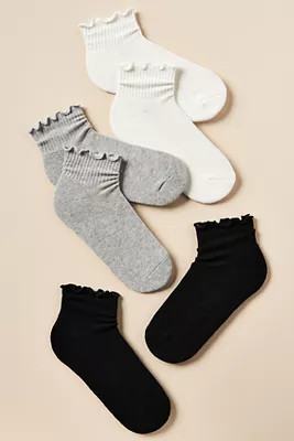 Daily Practice Athletic Ruffle Socks, Set of 3Daily Practice by Anthropologie3 Reviews Reviews$28... | Anthropologie (US)