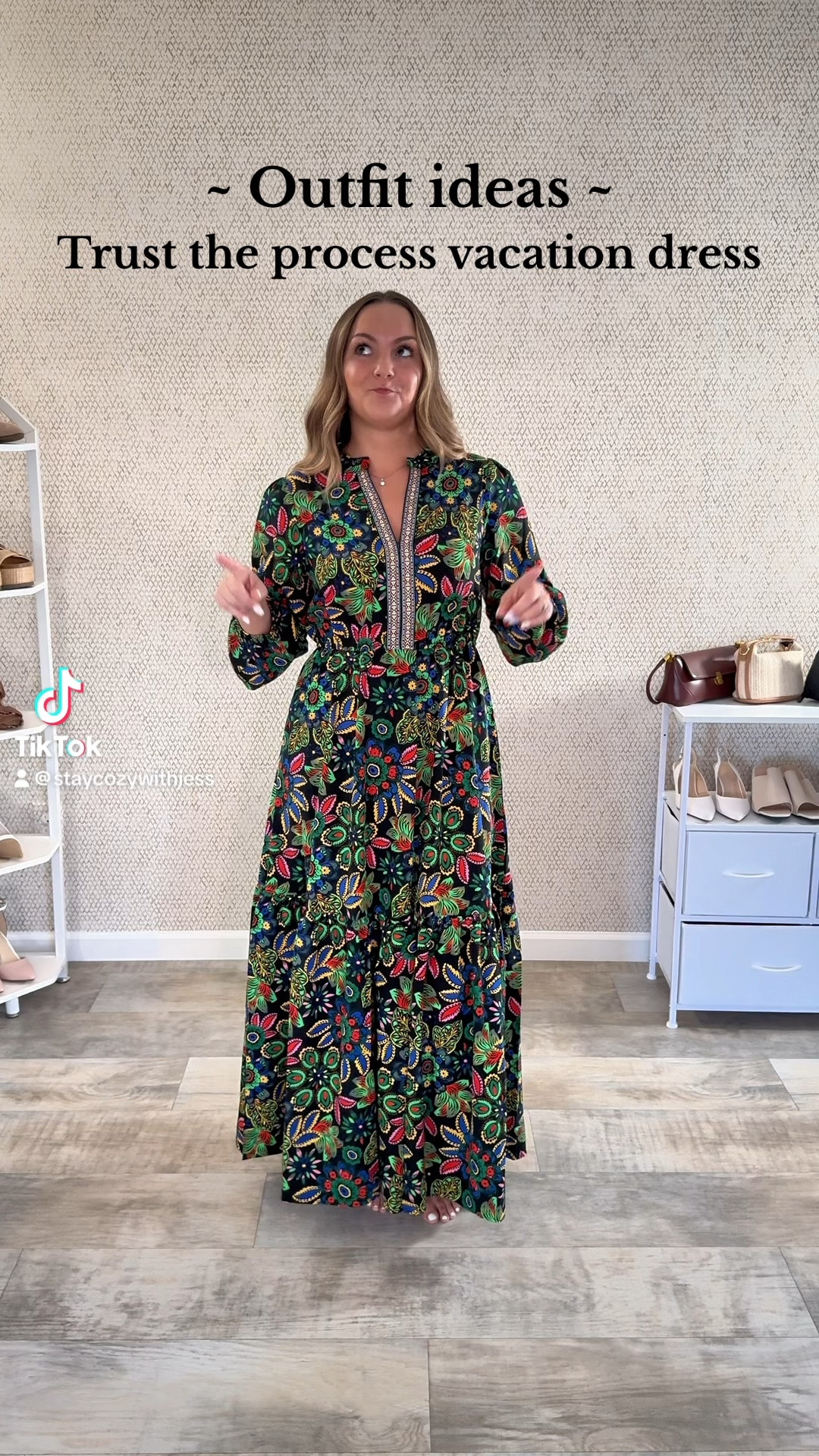 Tropical vacation dress outfit ☀️ Details below ⬇️ Follow me for more vacation outfit ideas ✨

Dress: TikTok (@staycozywithjess)
Shoes: Soda 
Jewelry: Amazon
Watch: old Francesca’s
Belt: Amazon
Bag: TikTok (@staycozywithjess) 

Stay cozy,
- Jess ❤️

P.s. you’re the best! Thank you for stopping by 💕


#vacationdress #vacationoutfit #dressidea #dressoutfit #outfitideas #traveloutfit #outfitinspo

#LTKfindsunder50 #LTKtravel #LTKVideo