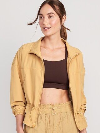 Loose StretchTech Cinched-Waist Jacket for Women | Old Navy (US)