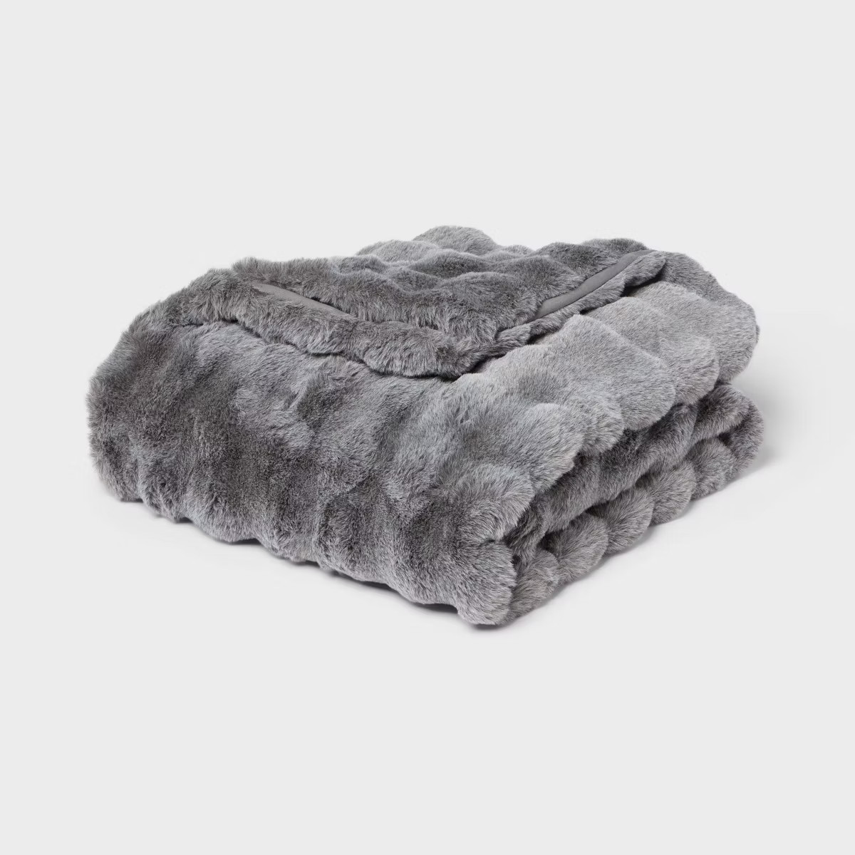 Bubble Fur Throw Gray - Threshold™ | Target