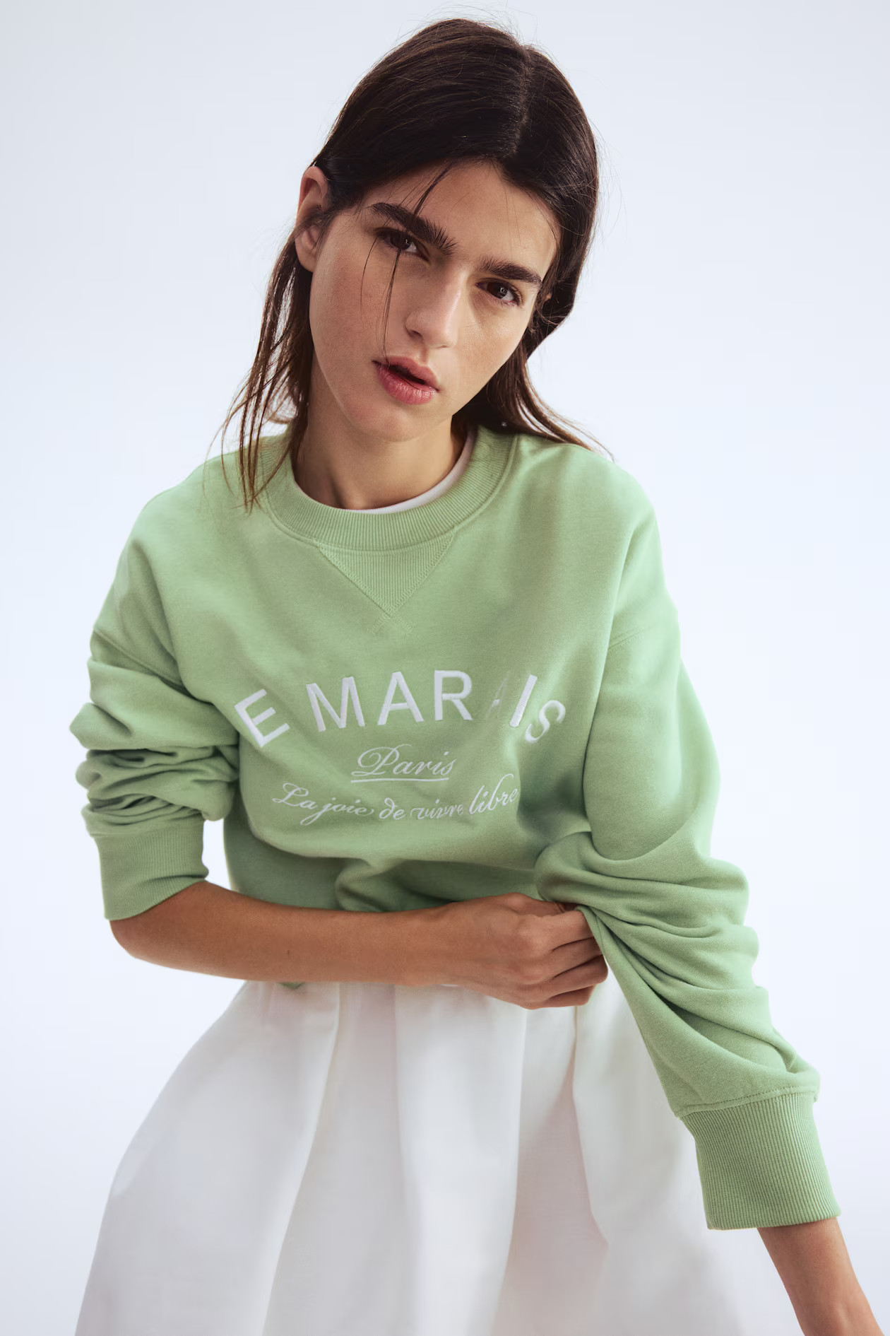 Sweatshirt with Text Motif | H&M (US + CA)