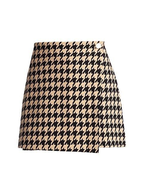 Renna Houndstooth Wrap Mini Skirt | Saks Fifth Avenue