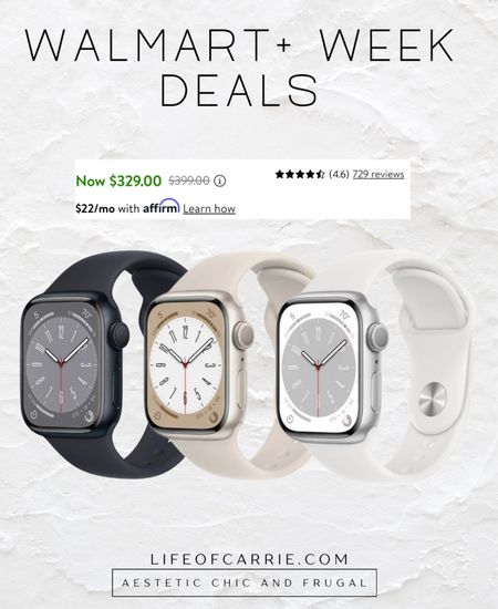 Apple Watch 8  on sale! #walmart+week 
#walmartdeals #founditatwalmart

#LTKxPrimeDay #LTKsalealert #LTKFind