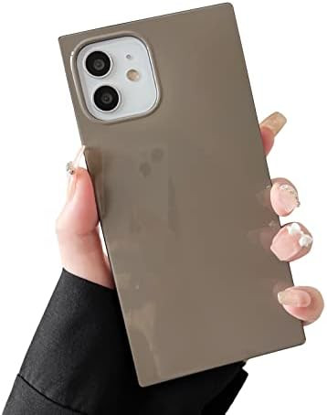 Cocomii Square iPhone 12/12 Pro Case - Square Neutral Plain Color - Slim - Lightweight - Glossy -... | Amazon (US)