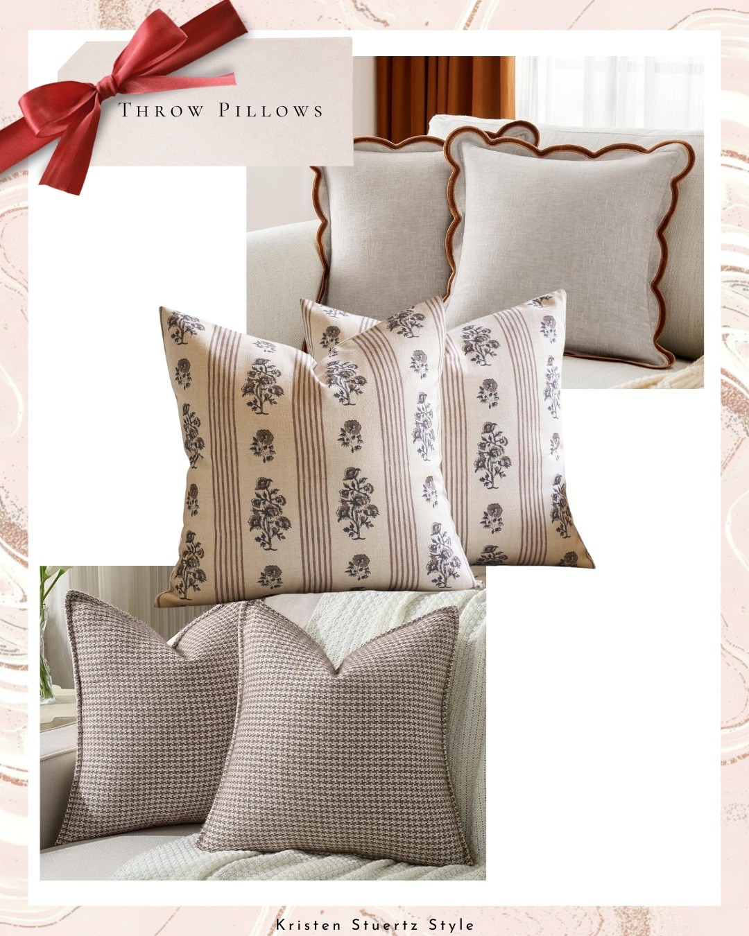 Throw pillows for your cozy home. A selection of brown, beige, and a touch of rust to decorate your cozy home! 

#throw pillows #pillow #home decor 

#LTKHome #LTKFindsUnder50