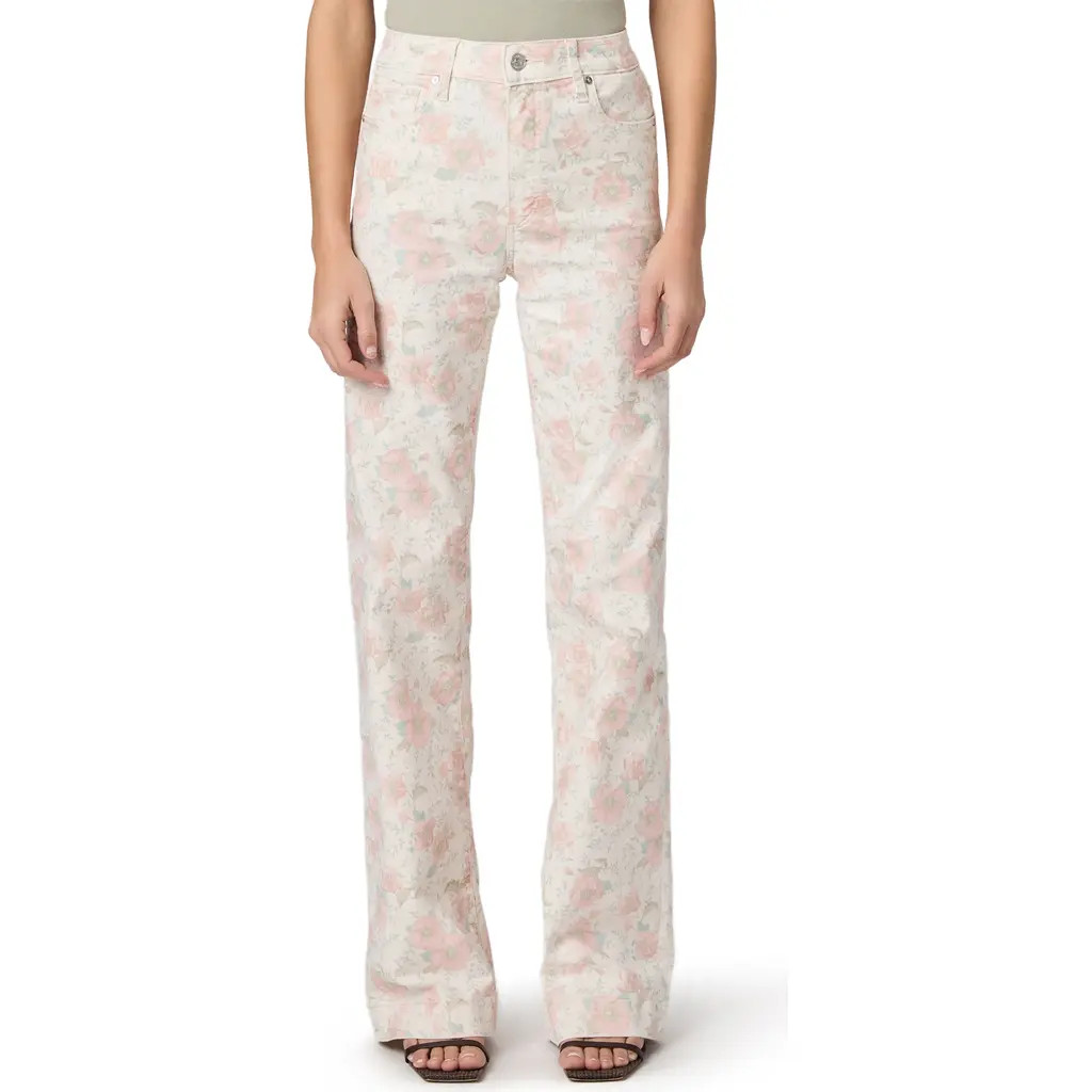 PAIGE Leenah High Waist Wide Leg Jeans in Bouquet at Nordstrom, Size 27 | Nordstrom