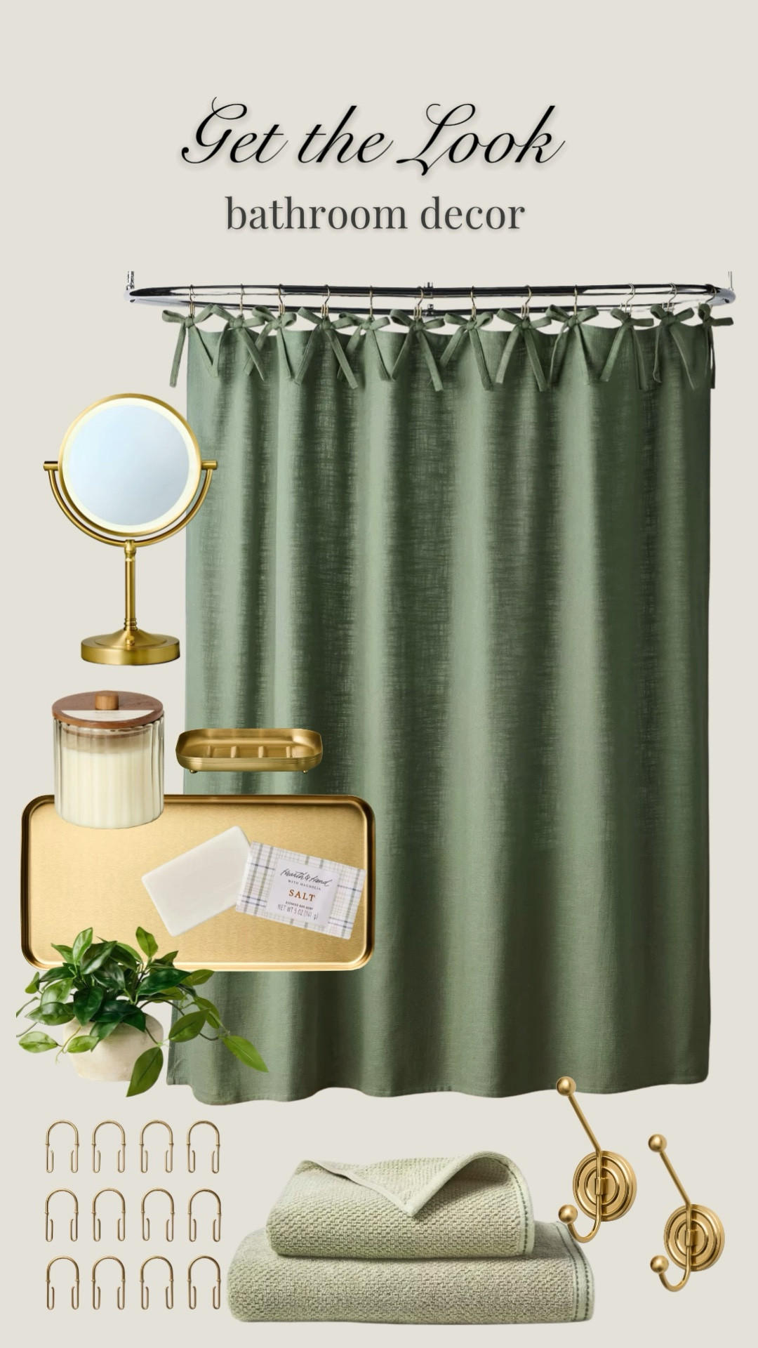 This collection features the prettiest shower curtains and accessories for creating a calm, neutral bathroom space with pops of color and mixed metals! bathroom, ensuite, primary bath, guest room, modern organic, modern farmhouse, cottage, transitional
#LTKVideo #LTKfindsunder100

#LTKHome #LTKSeasonal