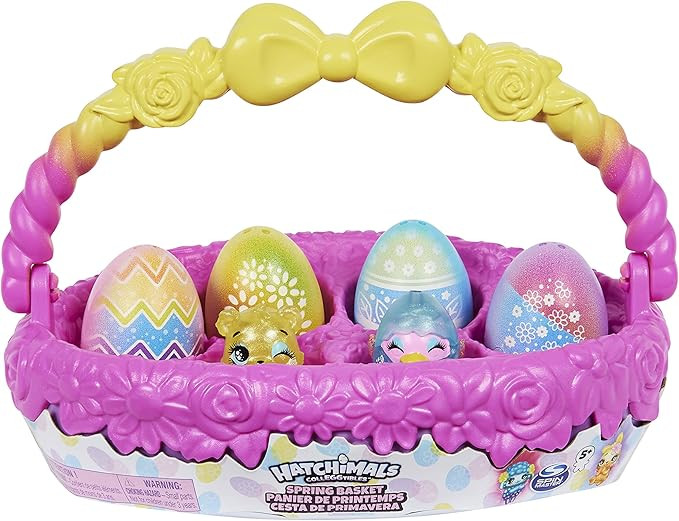 Hatchimals CollEGGtibles, Spring Basket with 5 Characters and 3 Pets, Girl Toys, Girls Gifts for ... | Amazon (US)