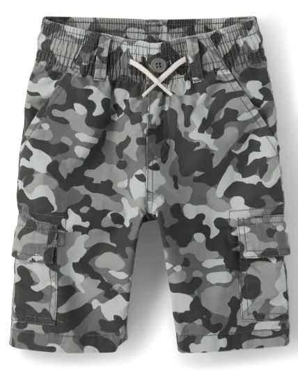 Boys Camo Pull On Cargo Shorts - steamboat | The Children's Place