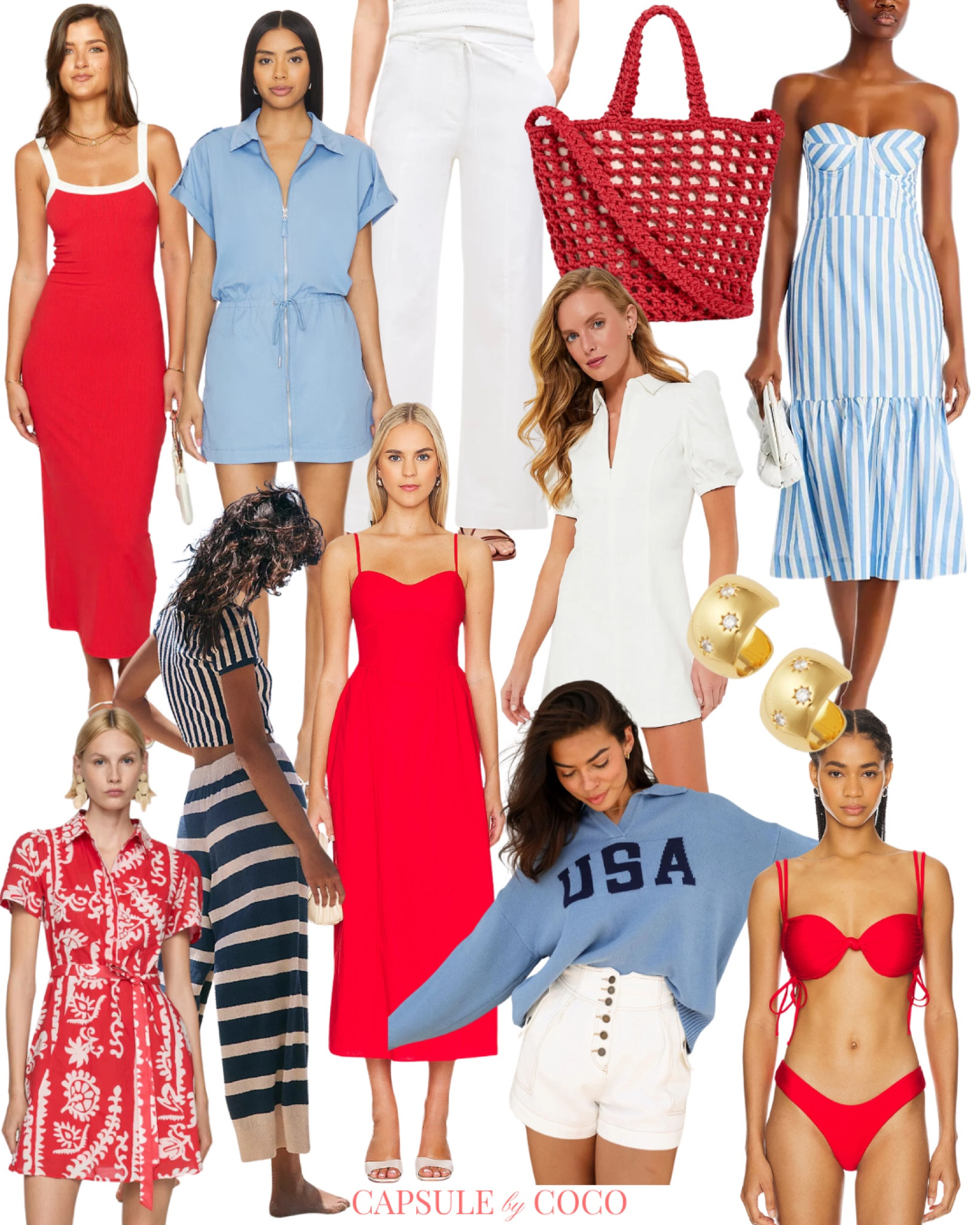 AMERICANA 🇺🇸

USA, Red White and Blue, Memorial Day, Memorial Day outfits, 4th of July, 4th of July outfits, July 4th, July 4th outfits, Labor Day, Labor Day outfits, Americana outfits, USA outfits, red white and blue, Stars and Stripes, Capsule Wardrobe, Capsule By CoCo, CapsuleByCoCo

#LTKSeasonal #LTKStyleTip #LTKSwim