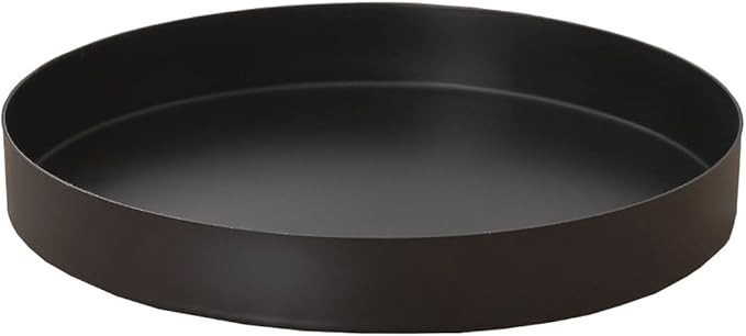 Black Round Metal Candle Holder Tray, Decorative Serving Tray for Modern Farmhouse Home Decoratio... | Amazon (US)