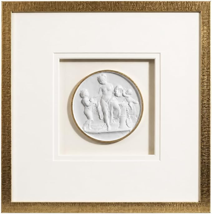 Intaglio Wall Sculptures With Framed,Vintage Living Room Wall Decor Aesthetic,Metal Wall Art Deco... | Amazon (US)