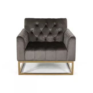 Claremont Modern Velvet Armchair - Christopher Knight Home | Target
