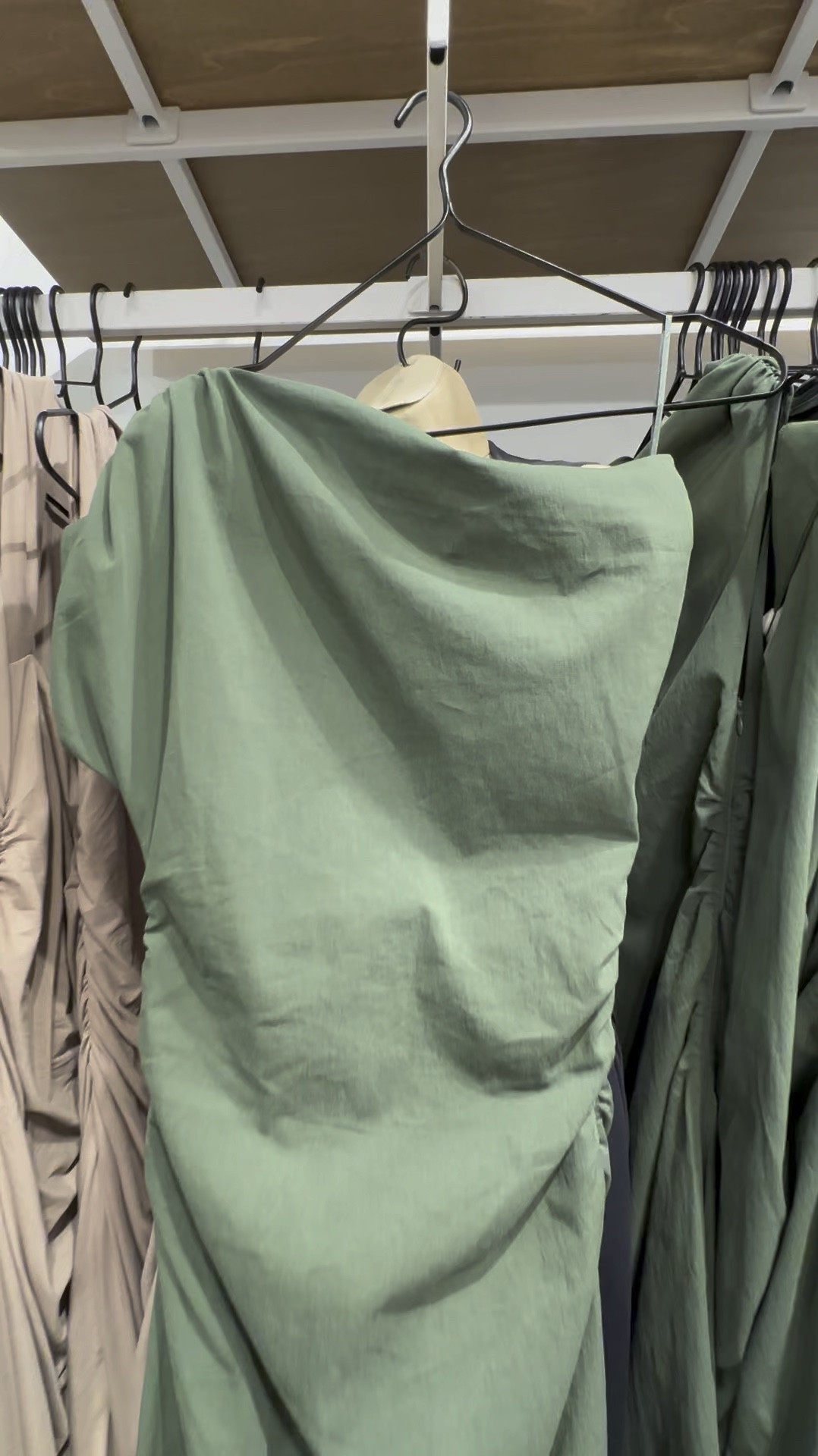 Off the shoulder draped mini dress from Abercrombie. Perfect for a wedding guest dress  

#LTKParties #LTKSeasonal #LTKStyleTip