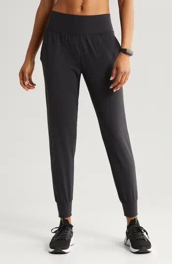 Zella Studio Luxe High Waist Slim Joggers | Nordstrom | Nordstrom