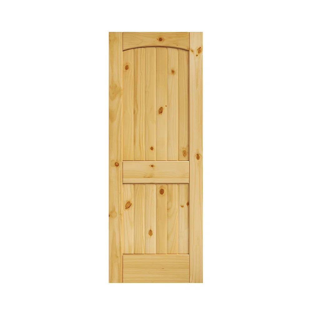 80-in 2-Panel Solid Wood Unfinished Slab Door | Wayfair North America