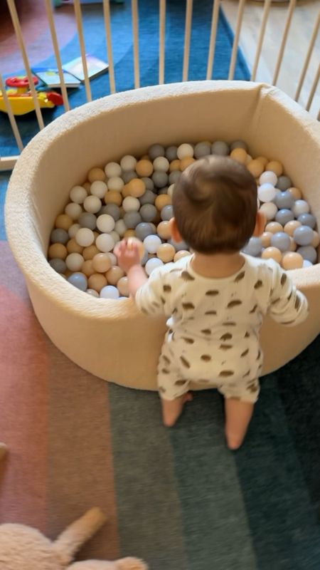Amazon faux teddy ball pit, so soft and amazing 

Ball pit, baby gifts, baby registry, baby toys, one year old toys, Amazon baby 

#LTKkids #LTKfamily #LTKbaby