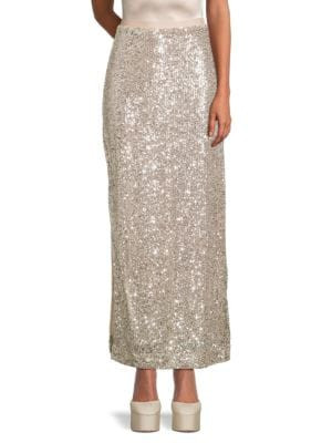 gibsonlook Sequin Maxi Slit Skirt on SALE | Saks OFF 5TH | Saks Fifth Avenue OFF 5TH