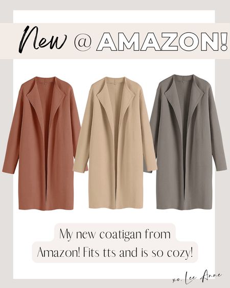 New coatigan from Amazon! Fits tts and is so cozy. 

#LTKHoliday #LTKstyletip #LTKGiftGuide