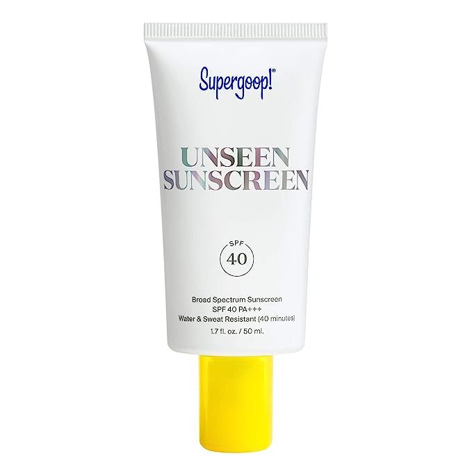 Supergoop! Unseen Sunscreen SPF 40, 1.7 oz - Oil-Free, Weightless & Invisible Reef-Safe, Broad Sp... | Amazon (US)