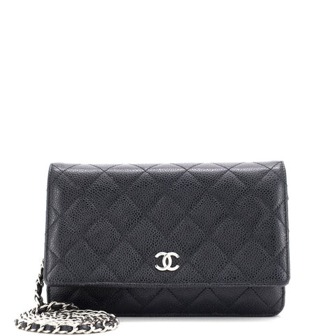 Wallet on Chain Quilted Caviar | Rebag