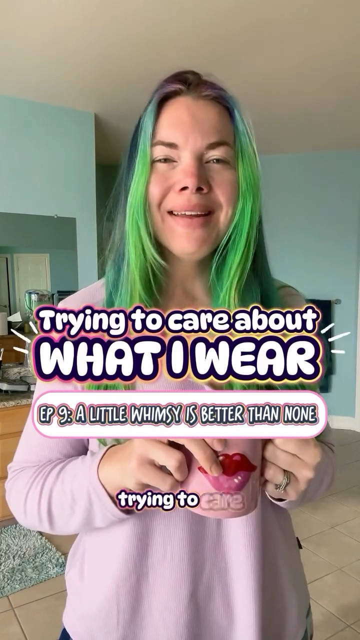 One thing I’ve learned about my personal style: if it’s iridescent it’s almost certainly coming home with me. 😍🤩🥰

#grwm #ootd #irequirewhimsy #dopaminesdressing #wearwhatyouwant