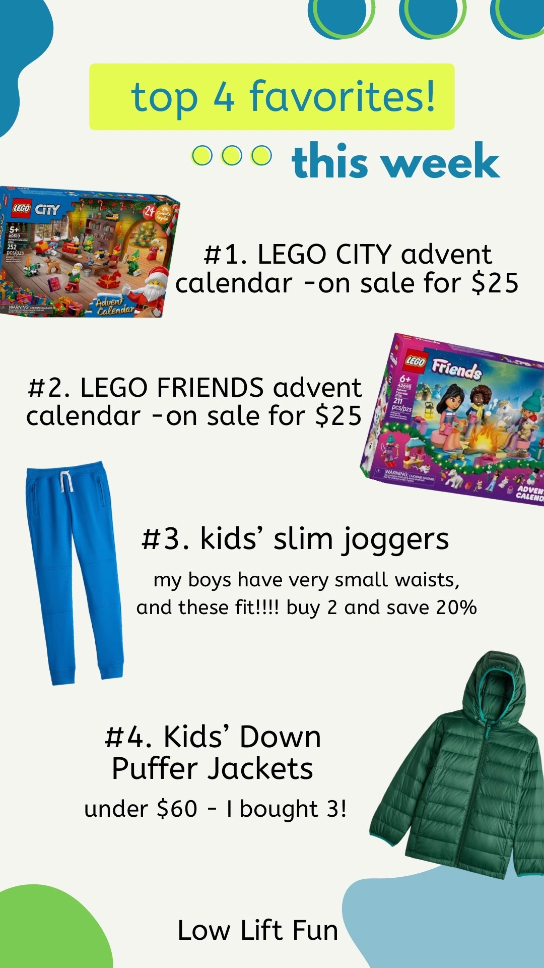 Low lift fun favorites for kids this week!

#LTKmomlife #LTKKids #LTKSeasonal