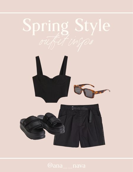 Spring Outfit Ideas ✨
vacation outfits, cargo shorts, cropped top, platform sandals, spring look, spring outfits 

#LTKstyletip #LTKFestival