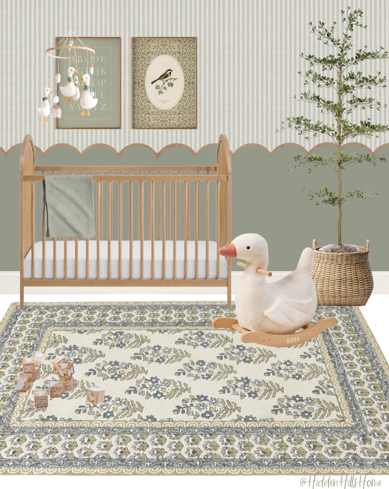 Nursery decor mood board, baby room, baby girls room, nursery design, crib, home decor ideas, nursery artwork, goose themed nursery, goose mobile, cute nursery decor inspiration, green nursery #baby

#LTKBaby #LTKSaleAlert #LTKHome