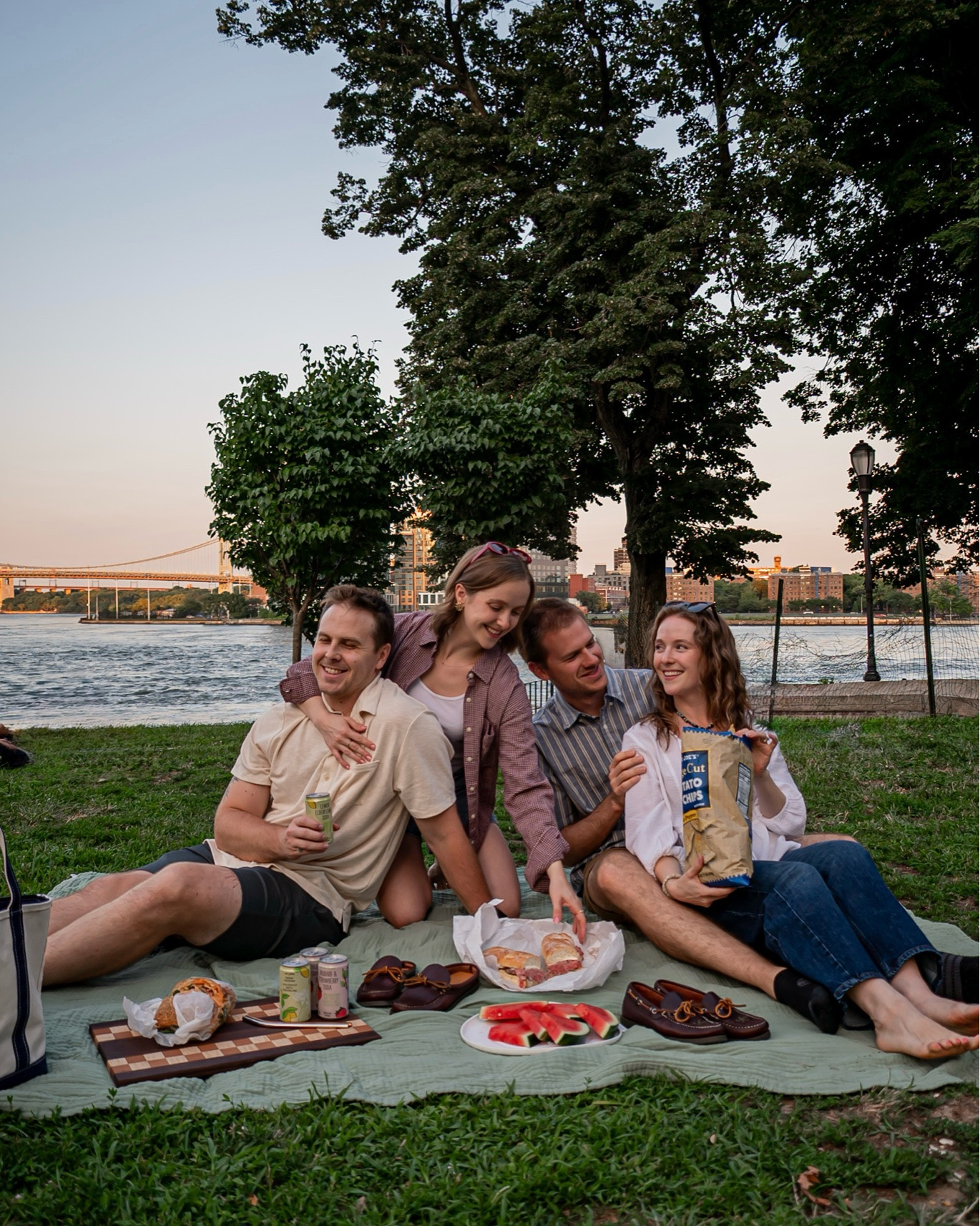LLBean summer date night. Love these comfy cotton looks for a picnic date