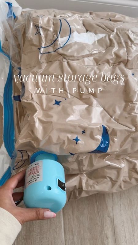 Vacuum storage bags with a pump from Amazon #storage #organization #travelhack #beddingstorage #amazonfind #linencloset 

#LTKsalealert #LTKunder50 #LTKhome