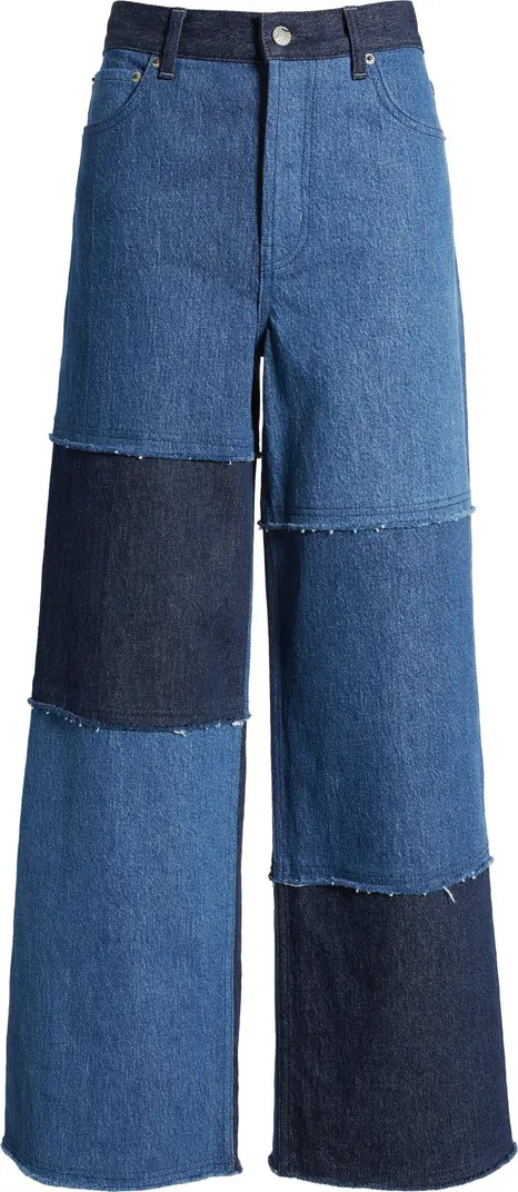 The Getty Patchwork High Waist Jeans | Nordstrom