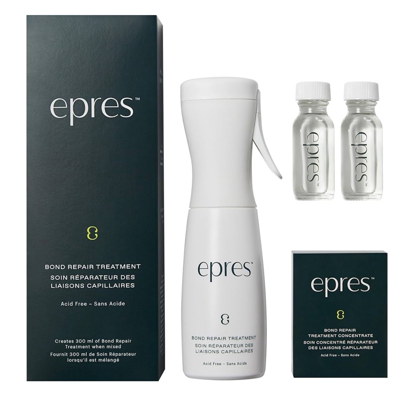 epres Bond Repair Treatment Starter Kit - Bonding Treatment for Damaged Hair Repair - Revolutionary Hair Product for Softer, Stronger, Healthier Hair - Hair Care for All Hair Types and Textures