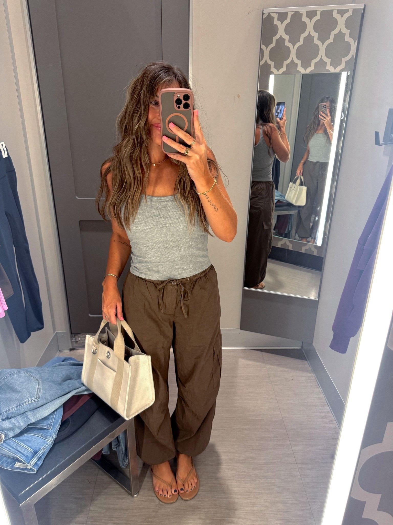 XS pants. S bra tank
