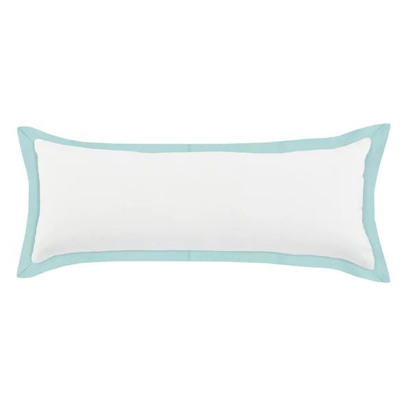 Ox Bay Flange Frame Border Throw Pillow, White / Icy Blue, 14" x 36", Count per Pack 1 - Walmart.... | Walmart (US)