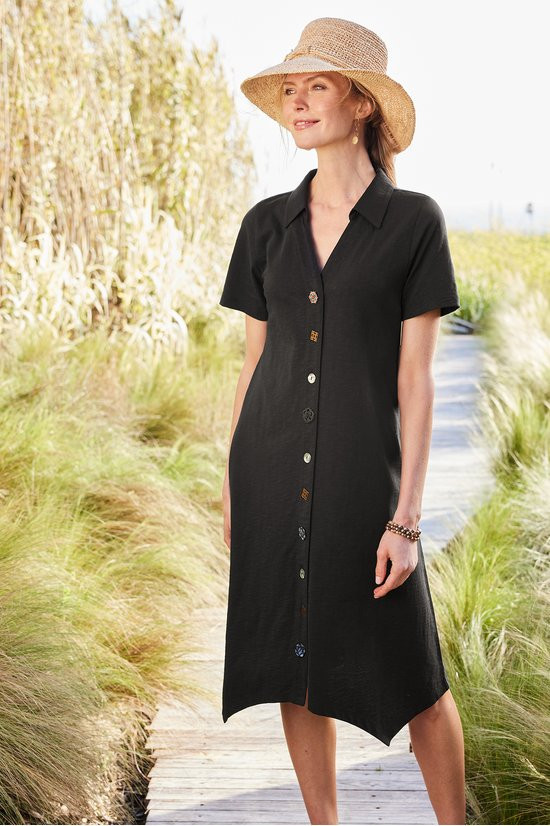 Danielle Button Dress | Soft Surroundings