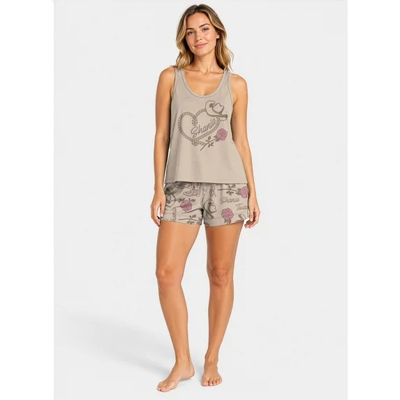 LIC Ladies Shania Twain 2pc pajama set, Sizes XS-3XL | Walmart (US)