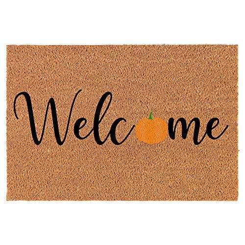 Coir Doormat Front Door Mat New Home Closing Housewarming Gift Welcome Pumpkin Fall Halloween (30... | Walmart (US)