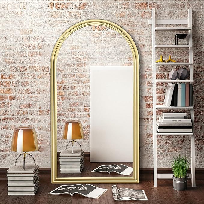 Arched Wall Mirror Full Length Mirrors Window Hanging Leaning Against Large Floor Dressing Standi... | Amazon (US)