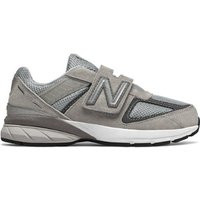 New Balance Kids' 990v5 Hook and Loop in Grey Leather, size 1 | New Balance (UK)