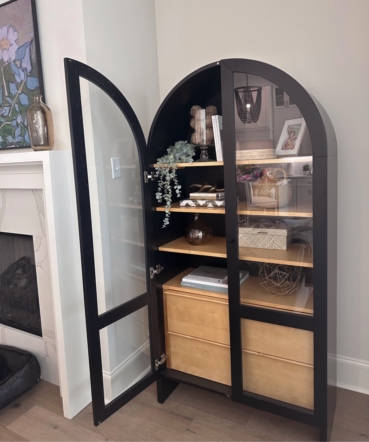 My most favorite piece of furniture I own! 
It’s currently on sale too 🙌🏽 🖤 Mine is from Urban but they have one similar at Anthropologie! 

Home decor, Anthropologie home decor, black home decor, minimal home decor

#LTKhome