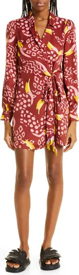 Toucanissimo Long Sleeve Print Wrap Dress | Nordstrom