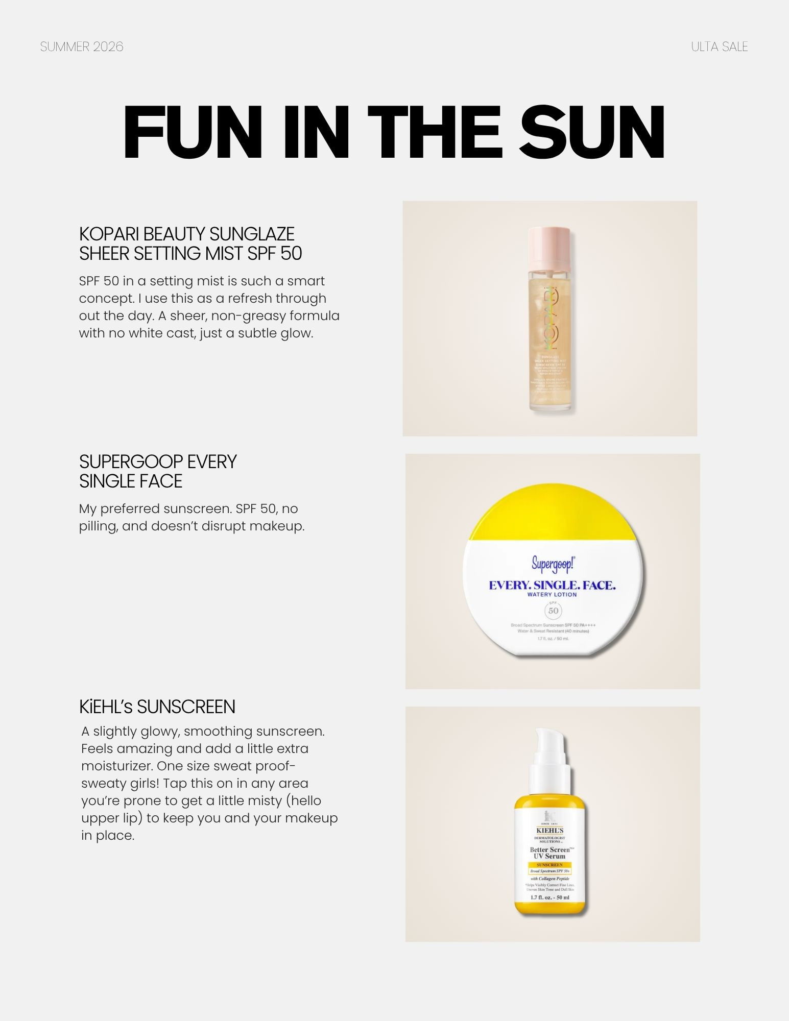 ulta beauty sale, spf, setting spray, supergoop, suncscreen viral beauty, mature skin, over 40 beauty

#LTKOver40 #LTKSaleAlert #LTKBeauty