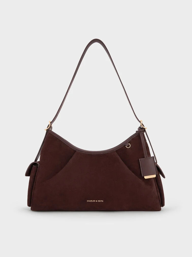 Oat Khai Side-Pocket Shoulder Bag | CHARLES & KEITH | Charles & Keith AU
