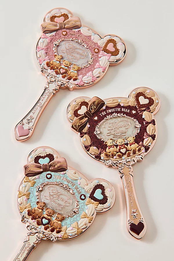 Flower Knows The Sweetie Bear Series Handheld Mirror in Minty Blue at Urban Outfitters | Urban Outfitters (US and RoW)